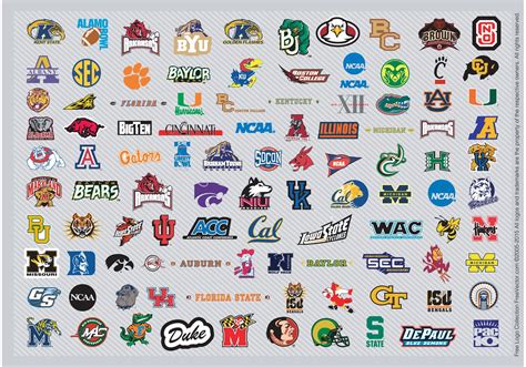 Ncaa Basketball Logos Pt1 61993 Vector Art At Vecteezy