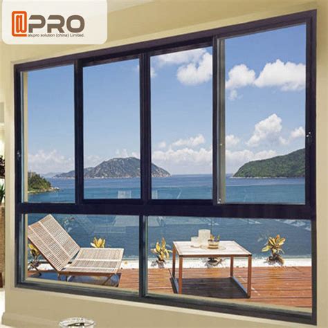 Sound And Thermal Insulation Aluminium Horizontal Sliding Window Easy