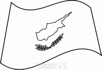 Clipart Cyprus Outline Flag Flags Graphics Clip