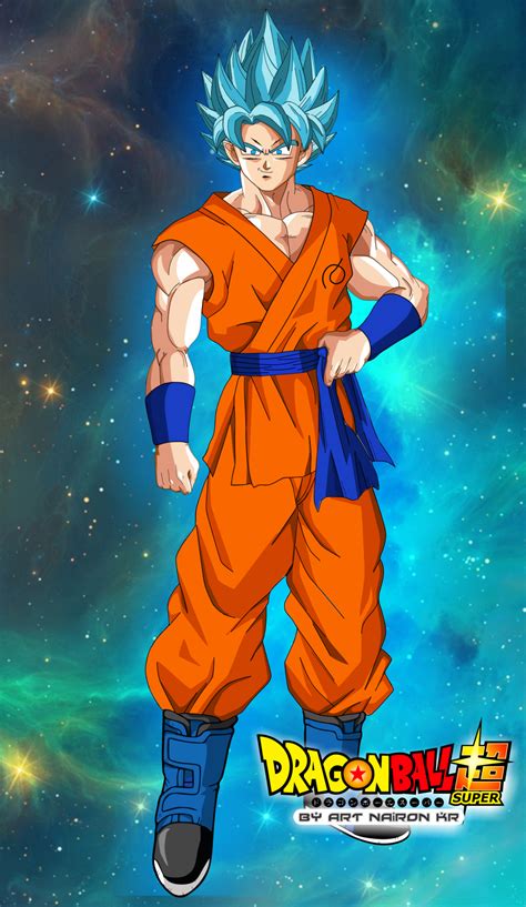Goku fought him as super saiyan blue and they mutually knocked themselves out. goku super saiyajin god blue by naironkr on DeviantArt