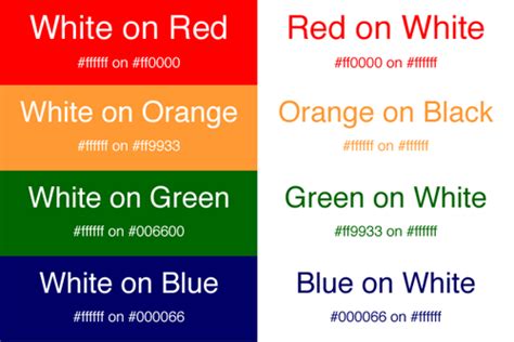 Color Choices For Better Readability