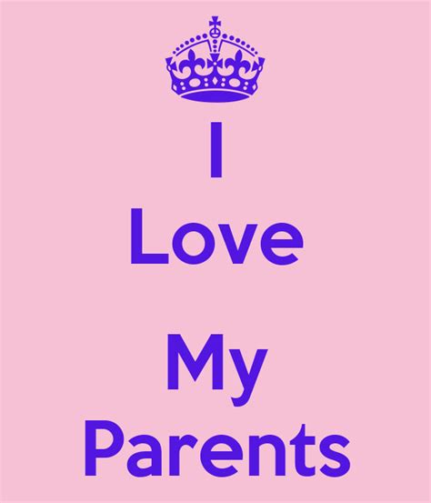 I Love My Parents Keep Calm And Carry On Image Generator