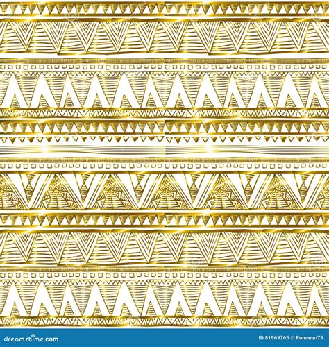 Pattern In Zigzag Classic Chevron Seamless Gold Glitter Pattern Stock