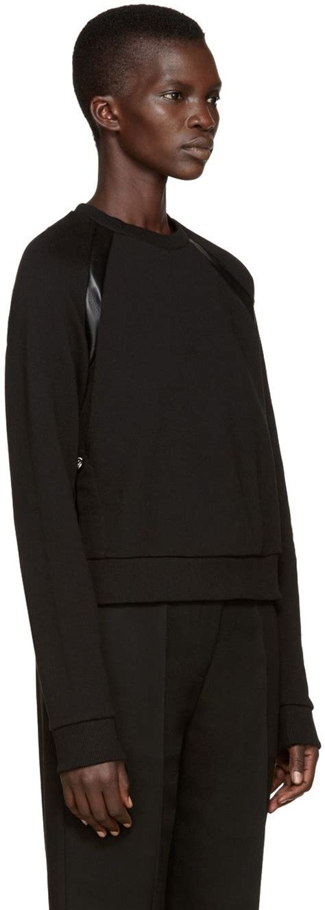 Versus Black Safety Pin Sweatshirt Black Safety Pins Women Outfit