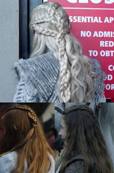 Daenerys Season 8 Braids Northern Influences 😃🐺 Daenerys Targaryen