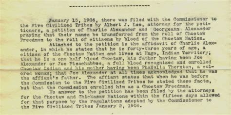 Choctaw Freedmen History And Legacy Charles Alexander Son Of Joe