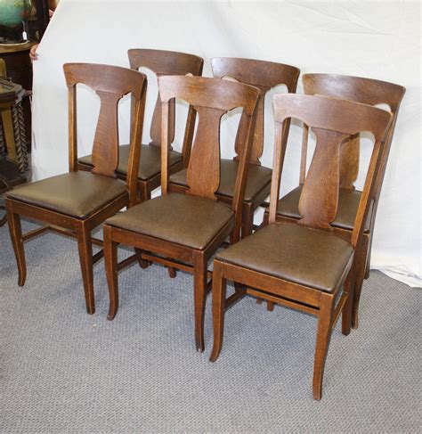Bargain Johns Antiques Antique Set Of Six Oak Chairs Bargain John