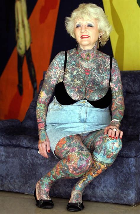 Rest Ink Peace A Salute To The Worlds Most Tattooed Female Senior Sexy Tattoos Body Tattoos