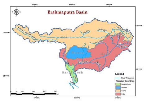 Brahmaputra River Map Significance To People