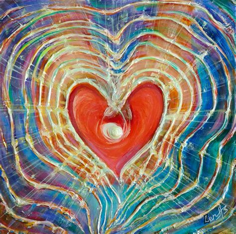 Light Of Love Heart Spiritual Feng Shui Metaphysical Art Painting