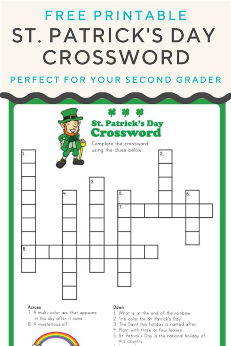 Click on a theme or puzzle that will take you to an interactive activity. Free Printable St Patrick's Day Crossword Puzzles in 2020 | Puzzles for kids, Printable ...