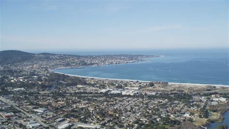 5k Stock Footage Aerial Video Of A Wide View Of The Monterey Peninsula