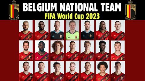 Belgium Squad Fifa World Cup 2022 Qualifier Youtube