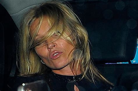 Good Night Was It Party Girl Kate Moss Leaves Lfw Bash Looking Worse
