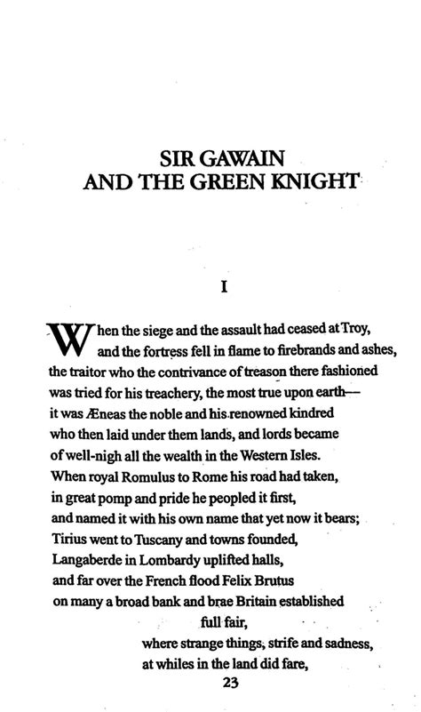 Sir Gawain And The Green Knight Kolbe Academy Bookstore