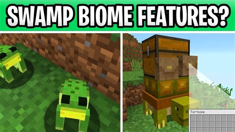Minecraft 115 Swamp Biome Features Alligators Frogs And Tortoises