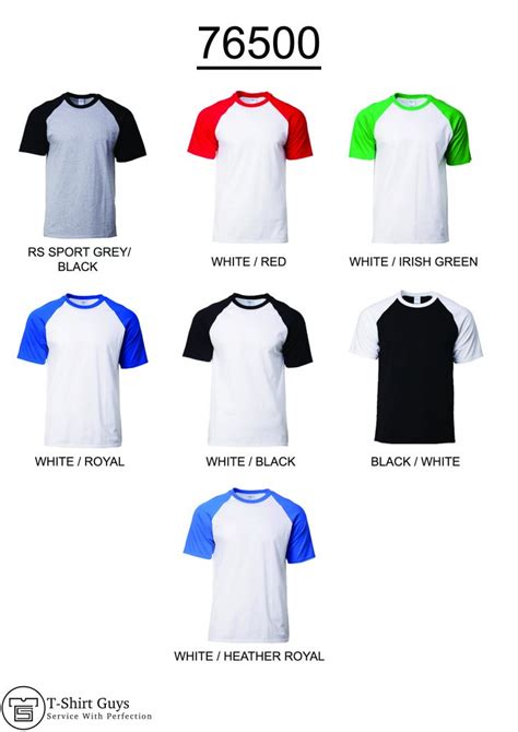 76500 Gildan Cotton Raglan Short Sleeve T Shirt Unisex T Shirt Guys
