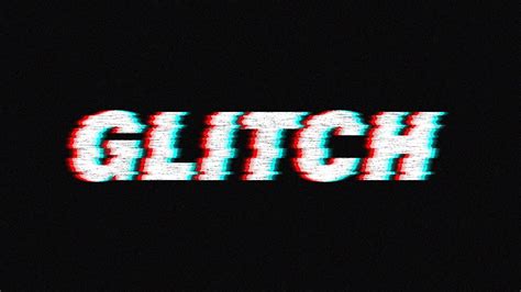 Glitch Text Effect Photoshop Infographie