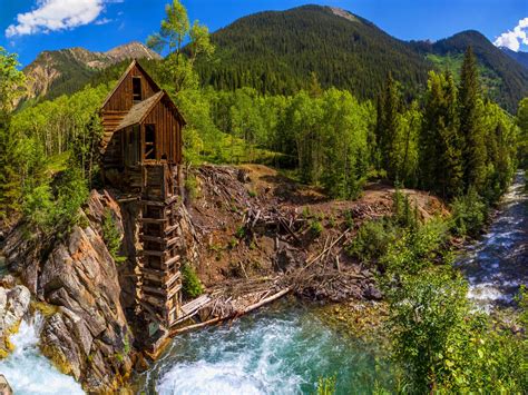 Crystal Mill White River National Forest Colorado Usa Summer Wallpaper