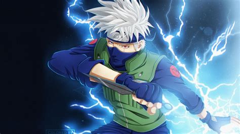 Desktop Wallpaper Anime Kakashi Hatake White Hair Anime Boy Art Hd