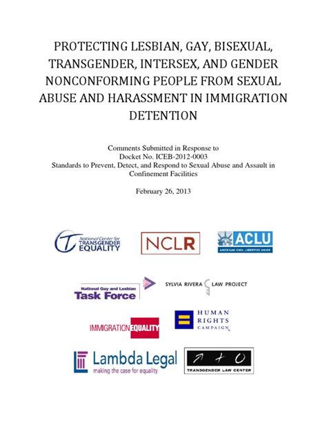 Protecting Lgbti People And Gender Nonconforming People From Sexual Abuse And Harassment In