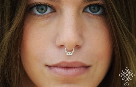 Silver Nose Hoop Nose Ring Cartilage Hoop Helix Earring Tragus Etsy