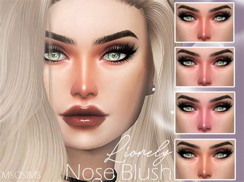 Msqsims Lionely Nose Blush Sims 4 Cc Eyes Sims 4 Mm Cc Sims Four