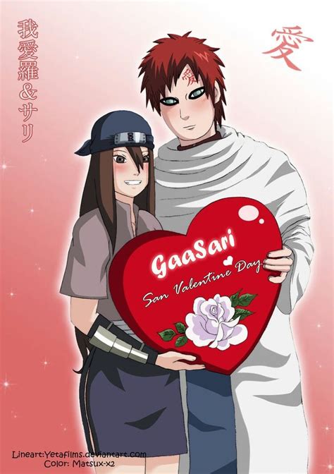 Pin By Anime Lover On Gaara And Sari Gaara Valentine San