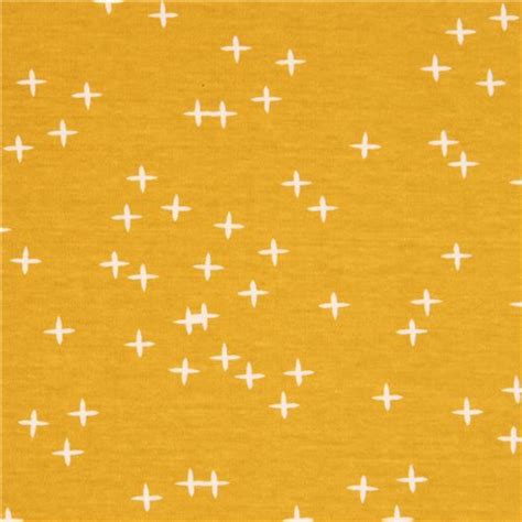 Mustard Yellow With Light Cream Plus Shape Star Birch Knit Organic