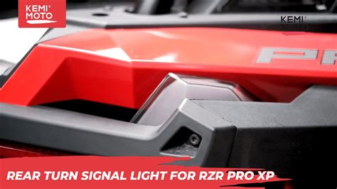 How To Install Rear Turn Signal Light For Polaris Rzr Pro Xp Kemimoto
