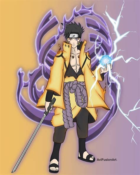 Naruto Sasuke Fusion By Avifusionart Do You Approve⠀💥
