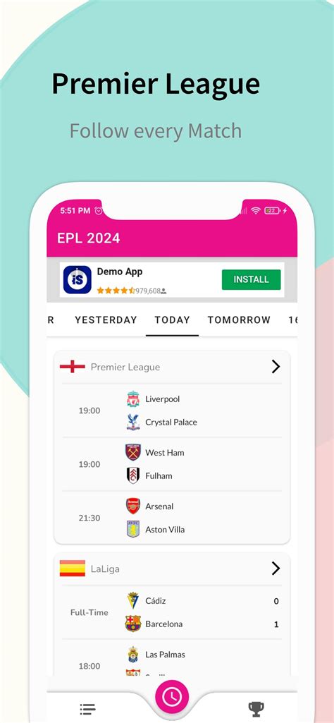 EPL 2024 - Live scores APK per Android Download