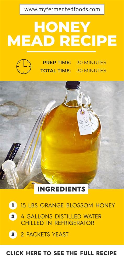 How To Make Mead Traditional And Spiced My Fermented Foods Recipe Mead Recipe Honey