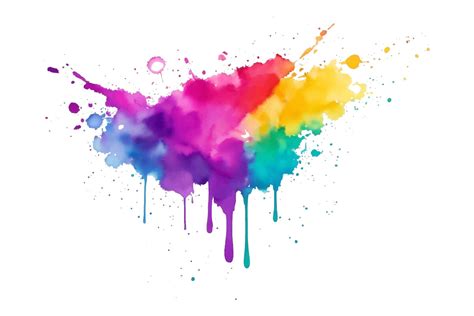 Colorful Abstract Paint Ink Splash Graphic By Pixeness · Creative Fabrica