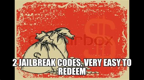Using codes from our list can help you get an extra boost as free royale token, cash on jailbreak!season 5! for free! 2 Jailbreak codes for August 2019 - Very easy to redeem ...