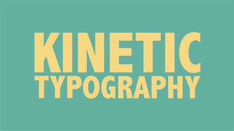 Kinetic Typography Example Youtube