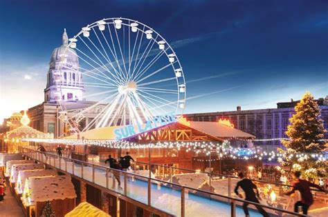 Nottingham Cant Wait For Amazing Winter Wonderland With Aerial Sky