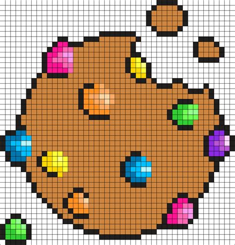 Giant Cookie Perler Perler Bead Pattern Bead Sprite Pixel Art