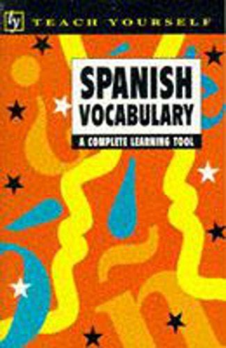 Spanish Vocabulary Teach Yourself Lopez Pilar Caldeiro