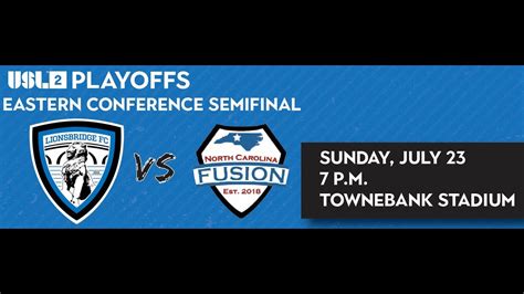 Live Usl League Two Playoffs Lionsbridge Fc Vs North Carolina Fusion