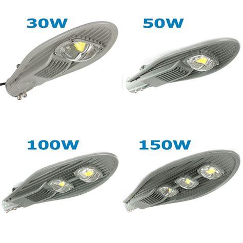 2pcs Outdoor Waterproof Led Streetlight 30w 50w 100w 150w Cob Led