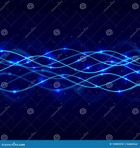 Neon Spiral Abstract Background Stock Vector Illustration Of Glow