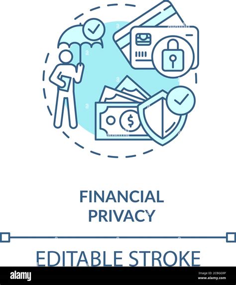 Financial Privacy Concept Icon Stock Vector Image And Art Alamy