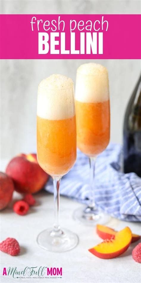 Easy Bellini Cocktail Recipe A Mind Full Mom