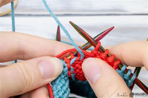 How To Knit Intarsia In The Round Step By Step Tutorial Video