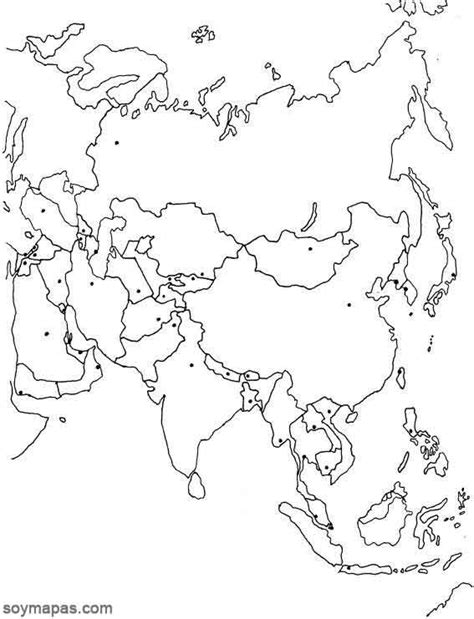 Mapa Politico De Asia Para Colorear Imagui Images
