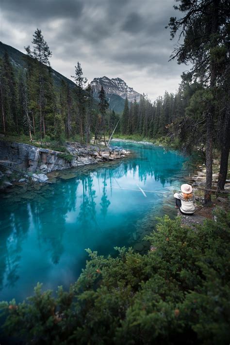 The Bluest Blue Is To Be Found In The Canadian Rockies This