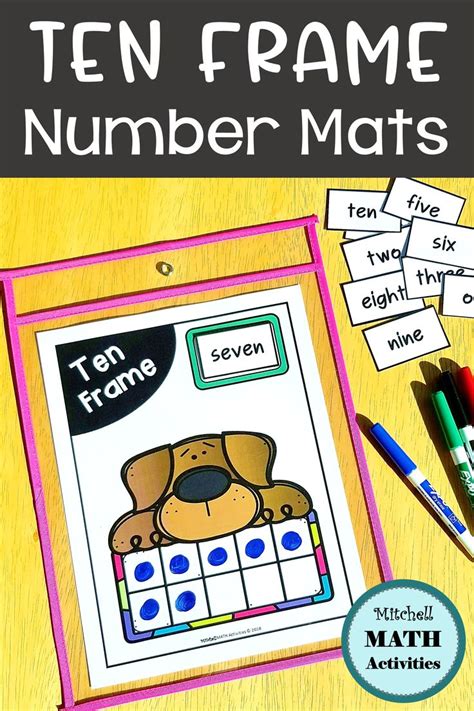 Ten Frame Mats And Hands On Number Sense Activites Animal Edition