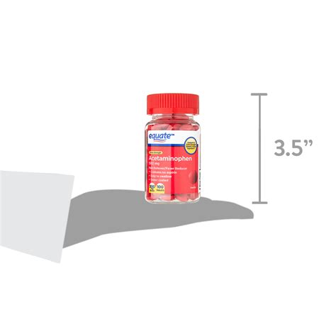 Equate Extra Strength Acetaminophen Red Sweet Coated Tablets 500 Mg