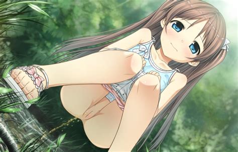 Cura Sawai Natsuha Flat Company Monobeno Game Cg Girl Ass Blush Cleft Of Venus